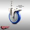 Service Caster 5 Inch 316SS Blue Polyurethane Swivel 10mm Stem Caster Total Lock Brake SCC SCC-SS316TSTTL20S514-PPUB-BLUE-M1015 - alternate 3